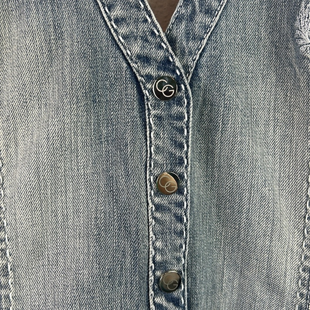 Coogi Y2K Jumpsuit Overalls Halter Neck Backless Women Size 5/6 - Picture 2 of 10